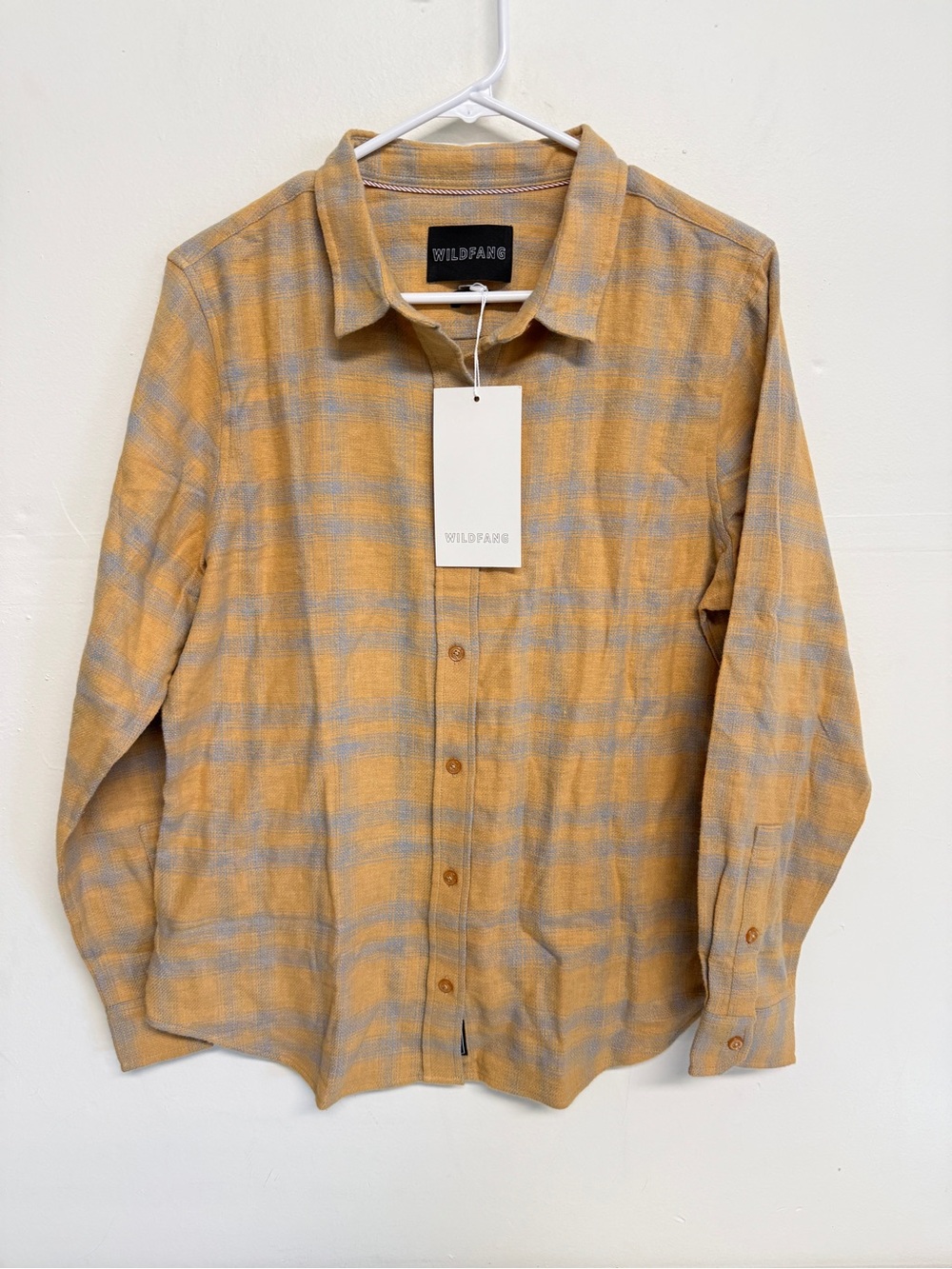 Wildfang Women’s The Long sleeve Essential Flannel Button Up Size Medium